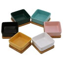 素材 食器：陶器、トレイ：竹 商品サイズ 食　器：9.5×9.5×5cm / 250g トレイ：8.7×8.7×1cm 容量 150ml メーカー ルークラン豊富なカラーの陶器の器と竹のトレーがセットになった小さめの動物むけのお皿 カラバリ...