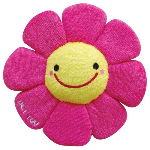 【ノルコーポレーション】 カラフルフラワー 犬用 おもちゃ ペットトイ ぬいぐるみ ピンク グリーン オレンジ ブルー［K］のサムネイル