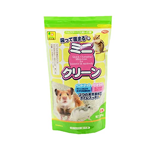 吸って固まる ミニクリーン 800g【三晃商会】ハムスター リス 小動物 トイレ砂 トイレタリー［K］