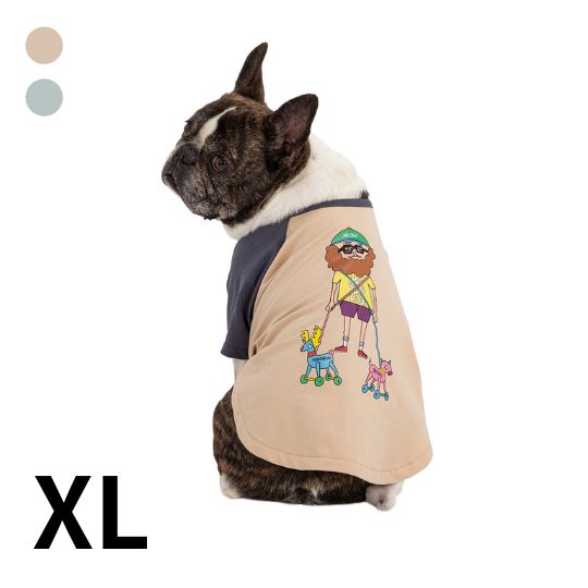 Chi-bee ラグラン Tシャツ XLサイズ 全2色【MANDARINE BROTHERS】【メール便配送可】犬 ペット ウェア マンダリンブラザーズ Tシャツ [K]