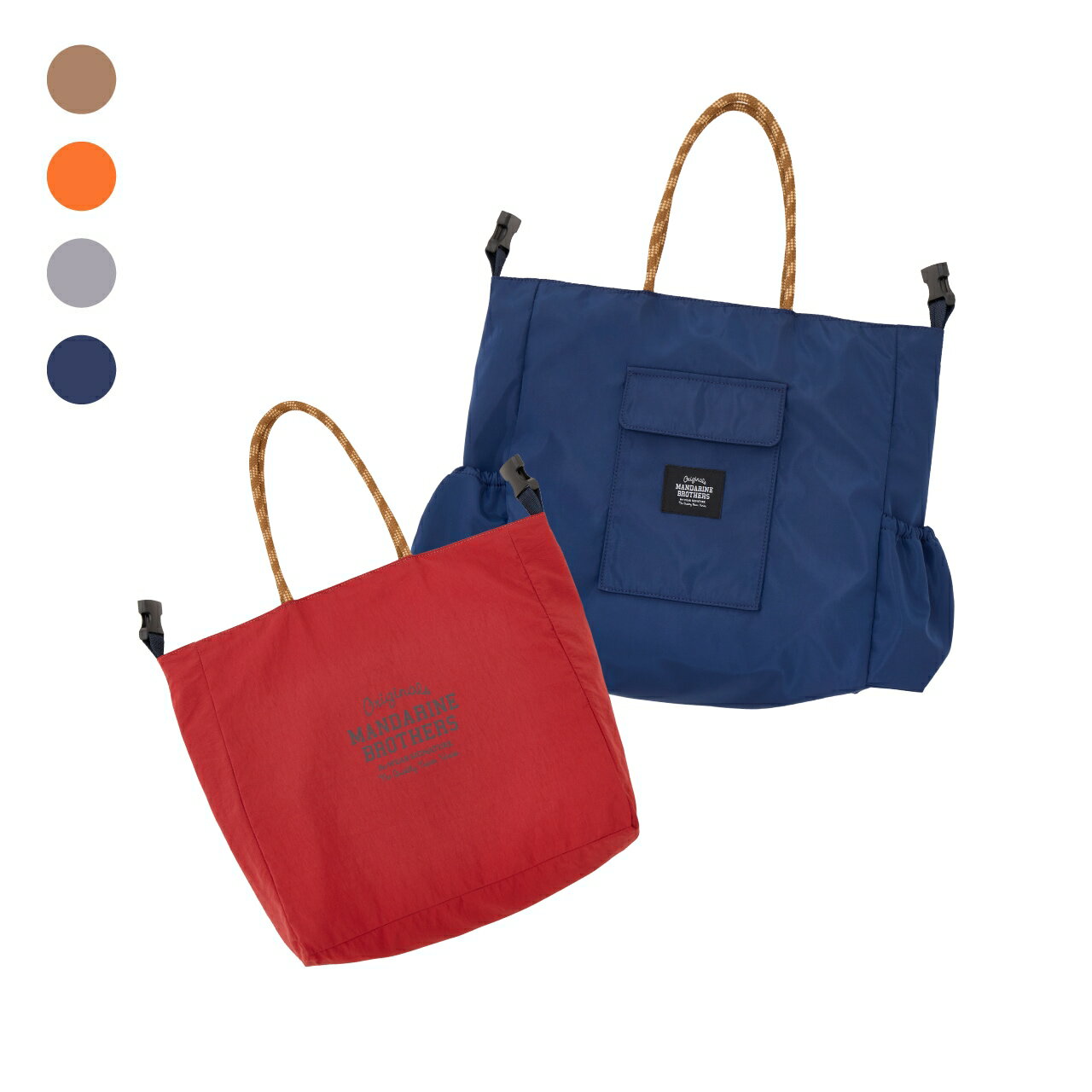 Rakuten - REVERSIBLE 3WAY TOTE 全2色【MANDARINE BROTHERS】お出かけ トートバッグ マンダリンブラザーズ [K]