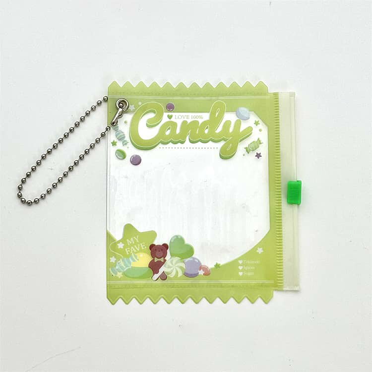 子供 推し活 キャンディ ボールチェーン付き 12個組 キーホルダー 12個組 バッグ 応援 ガチャガチャ ガチャ詰め ケース ミニチュア フード オタ活 デコ パーツ レジン ハンドメイド 手芸用ポーチ キャンディバッグ PVC製 クリア ミニ vexia-10000253 VEXIA サンプル画像3