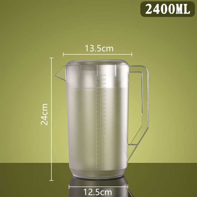 VEXIAの広口 2400ML 5000ML 割れにくい 大容量ピッチャー 大容量ピッチャー 2.4L 飲食店 5L 業務用 冷水筒 注ぎやすい ピッチャー ウォータージャグ 軽い .5L 目盛付 卓上用 大容量 丈夫 冷水ポット 麦茶 麦茶ポット お茶パック 水出し 飲料水 洗いやすい お手入れ簡単 冷蔵庫｜アングル2