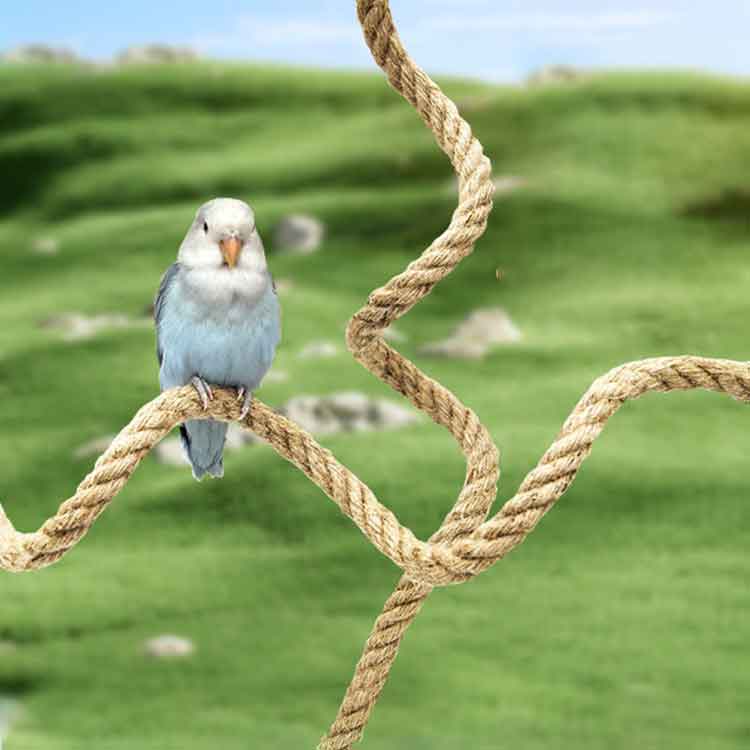 1m 鳥止まり木 インコ 小鳥用 60CM ロープ 止まり木 形自由自在 遊び場 針金入り ...