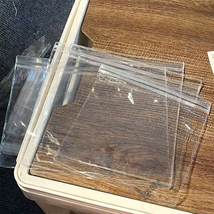 スクイーズ 袋 50枚セット PVC 透明 自封袋 ジッパー袋 クリア袋 薄型 20ミクロン 捏ねるおもちゃ ぷにぷに スクイーズ包装袋 収納袋 ラッピング袋 コレクション収納 ハンドメイド 送料無料 梱包用品 高透明 小物収納 ギフト包装 vexia-10007477 VEXIA サンプル画像3