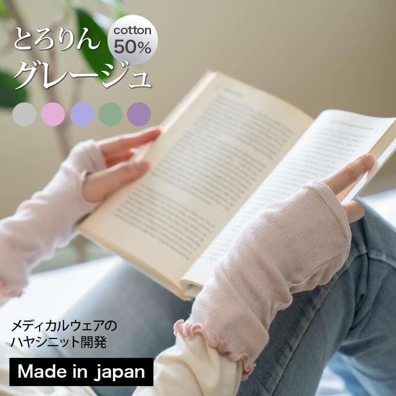 [ 新春初売 10倍 ] うすい あったか リストウォーマー ( 2枚 1組 ) 日本製 夜 ハンドケア 手袋 アームカバー ショート丈 暖かい 吸汗 ウォーマー 就寝 手荒 綿 コットン ハンドケア 多汗 保湿 吸湿 速乾 おしゃれ かわいい 指穴 指なし 手袋 敏感肌 手首 睡眠 スマホ