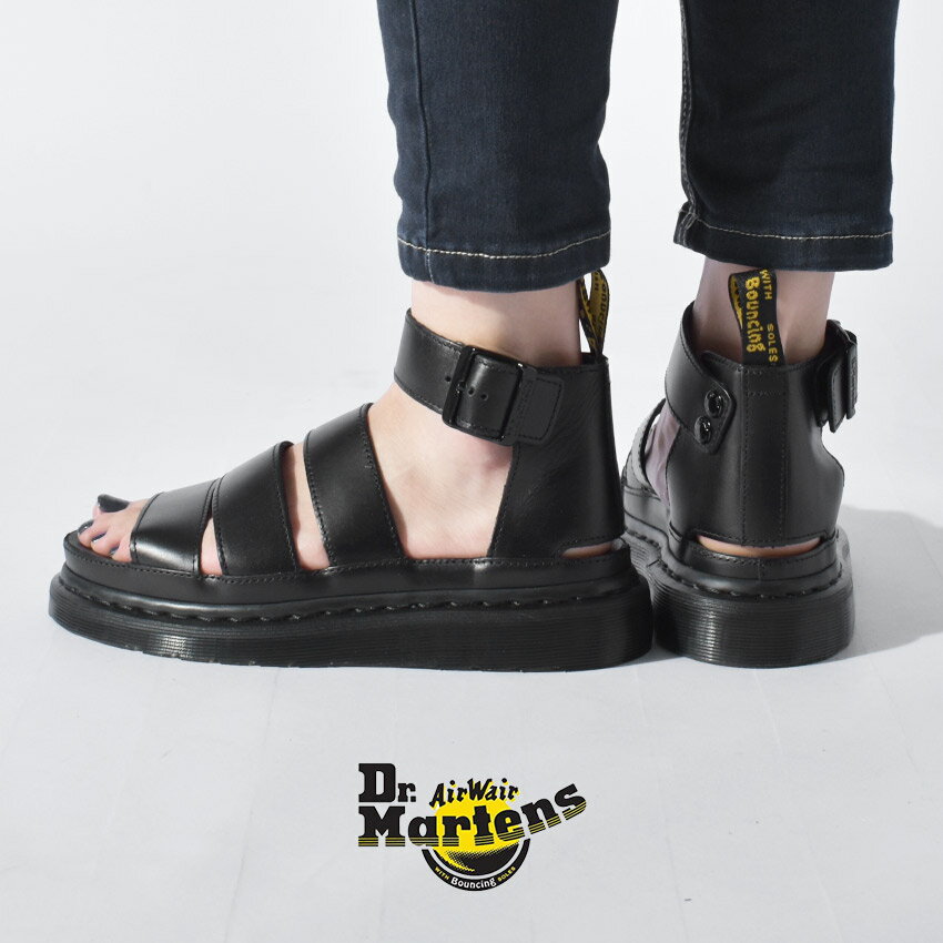 《今だけ！店内全品ポイントUP》ドクターマーチン サンダル DR.MARTENS メンズ レディース ブラック クラリッサ 2 CLARISSA II 24477001 靴 シューズ 革靴 本革 レザー ブランド カジュアル 定番 サンダル 黒