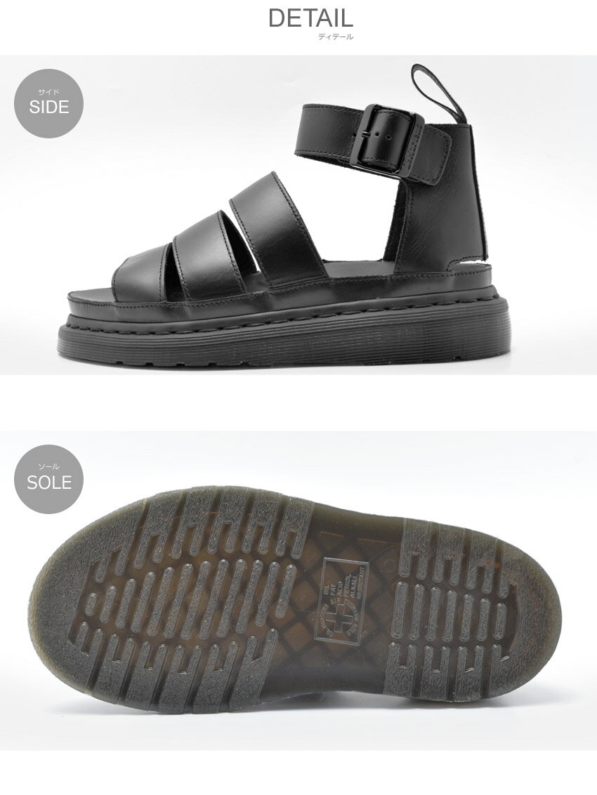 200枚限定！500円クーポン対象★ドクターマーチン サンダル DR.MARTENS メンズ レディース ブラック クラリッサ 2 CLARISSA II 24477001 靴 シューズ 革靴 本革 レザー ブランド カジュアル 定番 サンダル 黒 sale