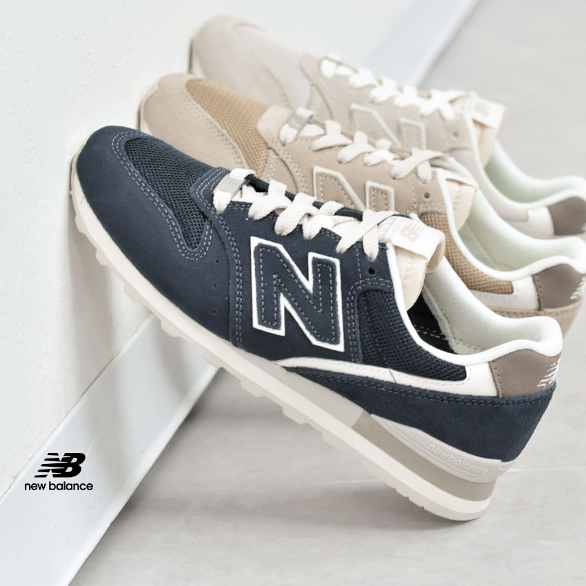 《限定クーポン配布》ニューバランス 996 レディース スニーカー NEW BALANCE WL996 シューズ ブランド スポーツ スエード カジュアル キレカジ ロゴ ローカット 定番 人気 通勤 通学 学生 オフィス 靴 履きやすい ネイビー ベージュ WL996RG2 WL996RE2