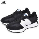 《今だけ！全品ポイントアップ中》ニューバランス スニーカー メンズ レディース NEW BALANCE MS327 NB シューズ ブランド スポーツ カジュアル ロゴ ローカット 定番 人気 通勤 通学 学生 オフィス 部活 運動 靴 おしゃれ シンプル ブラック 黒 MS327CPG