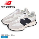 《今だけ！全品ポイントアップ中》ニューバランス スニーカー メンズ NEW BALANCE MS327 NB シューズ ブランド スポーツ カジュアル ロゴ ローカット 定番 人気 通勤 通学 学生 オフィス 部活 運動 靴 おしゃれ シンプル 本革 レザー ホワイト 白 MS327FE