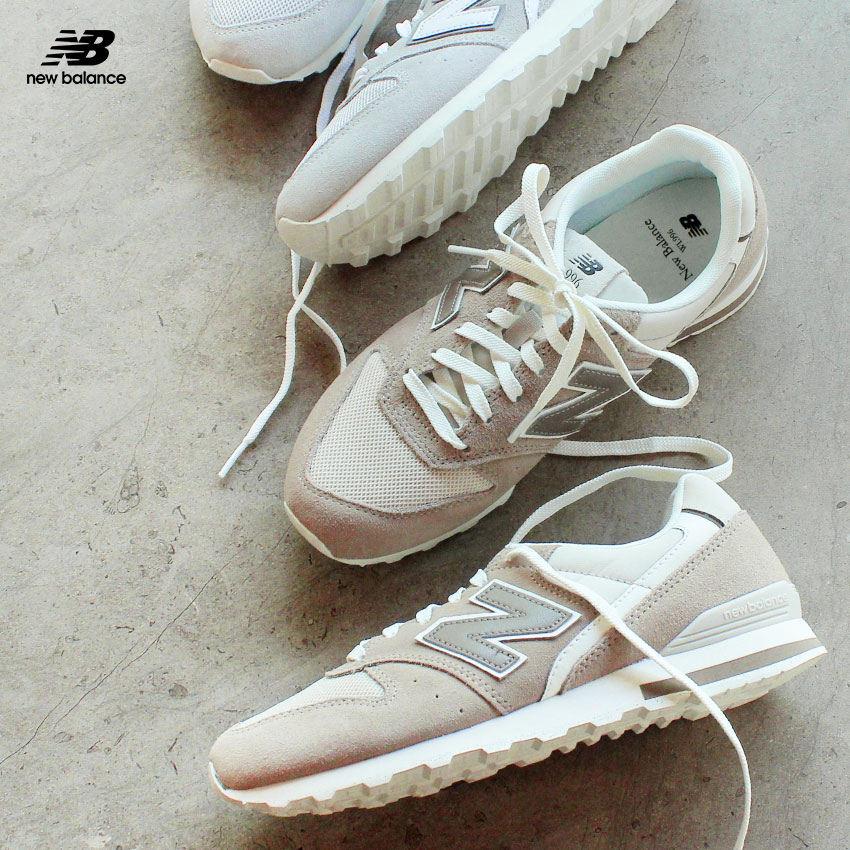 《限定クーポン配布》ニューバランス 996 レディース スニーカー new balance WL996 グレー ベージュ 春カラー 淡い おしゃれ くすみカラー かわいい 可愛い シューズ ブランド 大人 きれいめ 上品 靴 履きやすい WL996CI2 WL996CJ2のサムネイル