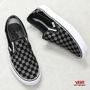 《今だけ！店内全品ポイントUP》バンズ スリッポン チェック VANS レディース メンズ スニーカー クラシック グレー ブラック 黒 靴 シューズ おしゃれ 大人 人気 スケートブランド スケーター 格子柄 チェック柄 定番モデル ローテク ヴァンズ CLASSIC VN000EYEBPJ