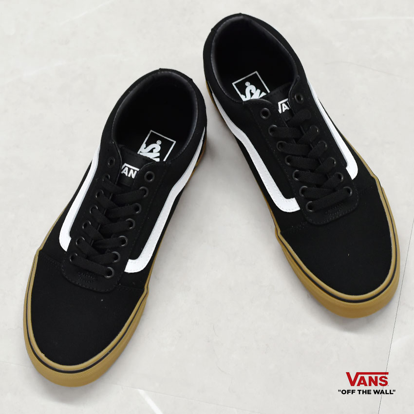 《3日間限定SALE開催中》バンズ スニーカー VANS メンズ ワード ブラック 黒 ブラウンソール 靴 シューズ ローカット おしゃれ 大人 人気 スケートブランド スケーター 希少モデル ローテク ヴァンズ WARD VN0A36EM7HI