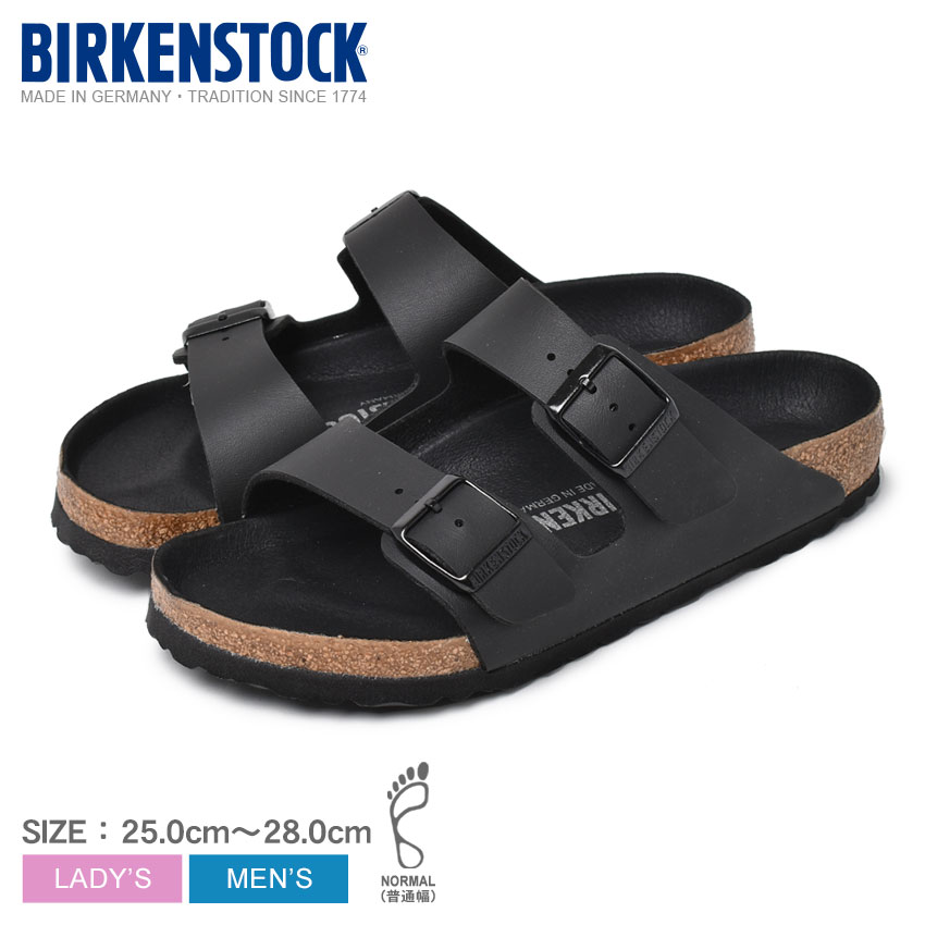 ビルケンシュトック サンダル メンズ レディース BIRKENSTOCK アリゾナ コンフォートサンダル つっかけ ダブルストラップ カジュアル シューズ 耐久性 スポサン カジュアル ビーチ アウトドア おしゃれ ブランド 歩きやすい ブラック 黒