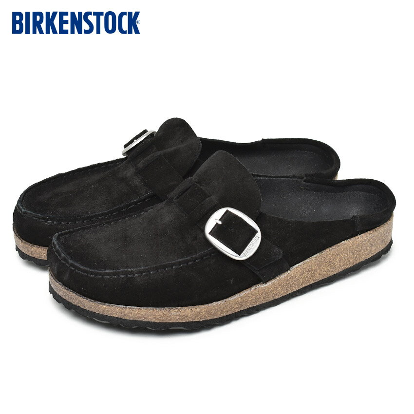 限定プライス☆ビルケンシュトック サンダル メンズ BIRKENSTOCK バックリー ビルケン 普通幅 モダン レギュラー幅 コンフォートサンダル カジュアル シンプル ナチュラル おしゃれ ブランド モカシン風 ブラック 黒 1017825 BUCKLEY