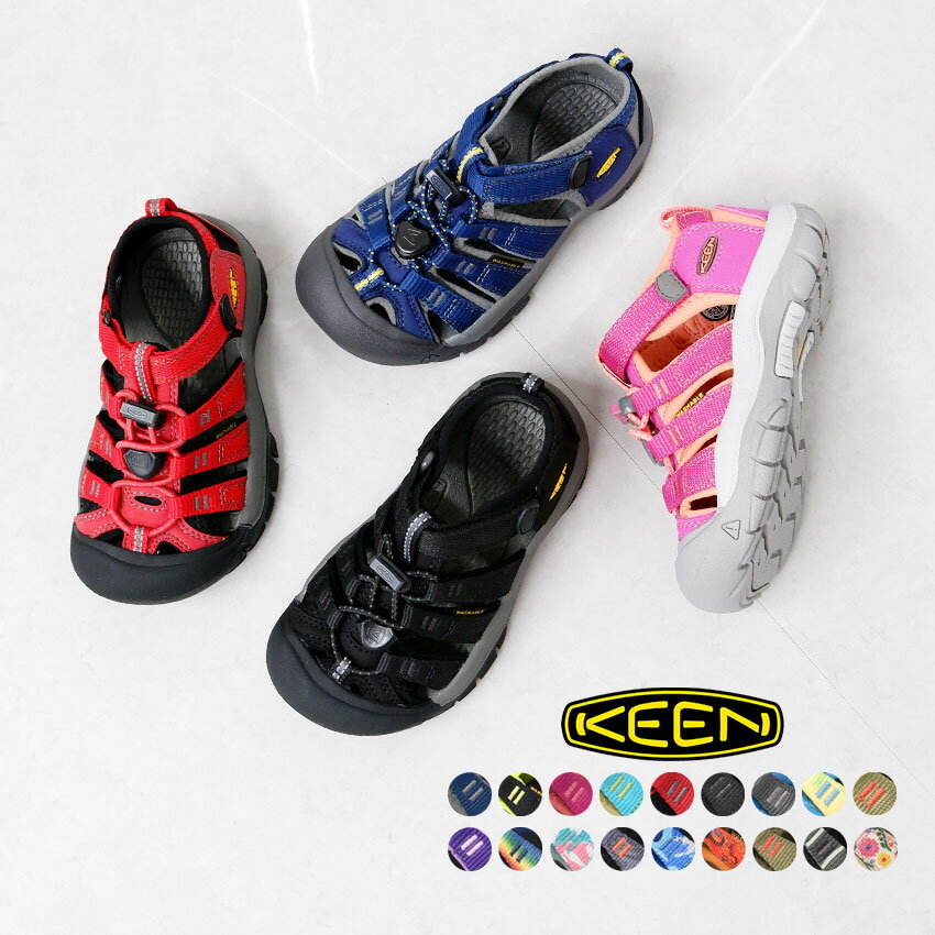 クーポンで200円引き☆キーン サンダル KEEN レディース キッズ ニューポート スポーツサンダル アウトドア ブランド ジュニア 子供 スポサン 親子 おそろい 歩きやすい クッション 機能性 カジュアル 滑りにくい グリップ 安定感 ビーチ プール 海 川 キャンプ