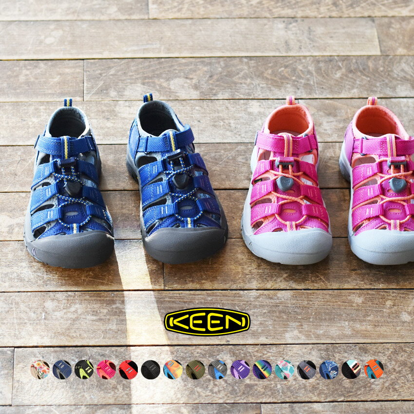 クーポンで200円OFF☆KEEN キーン スポーツサンダル キッズ 子供 ジュニア ニューポート H2 チルドレン NEWPORT H2 CHILDREN 小学生 スポサン 歩きやすい 軽い サポート 滑りにくい グリップ 海 プール ビーチ 川 キャンプ