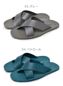 最大1,500円クーポン配付★ヘンリーヘンリー サンダル HENRY&HENRY ビーチサンダル メンズ レディース クロス ラバー シャワー シンプル シャワサン スポサン イタリア ブランド 靴 ビーサン 海 プール 川 レジャー フェス 痛くない グリップ 滑りにくい