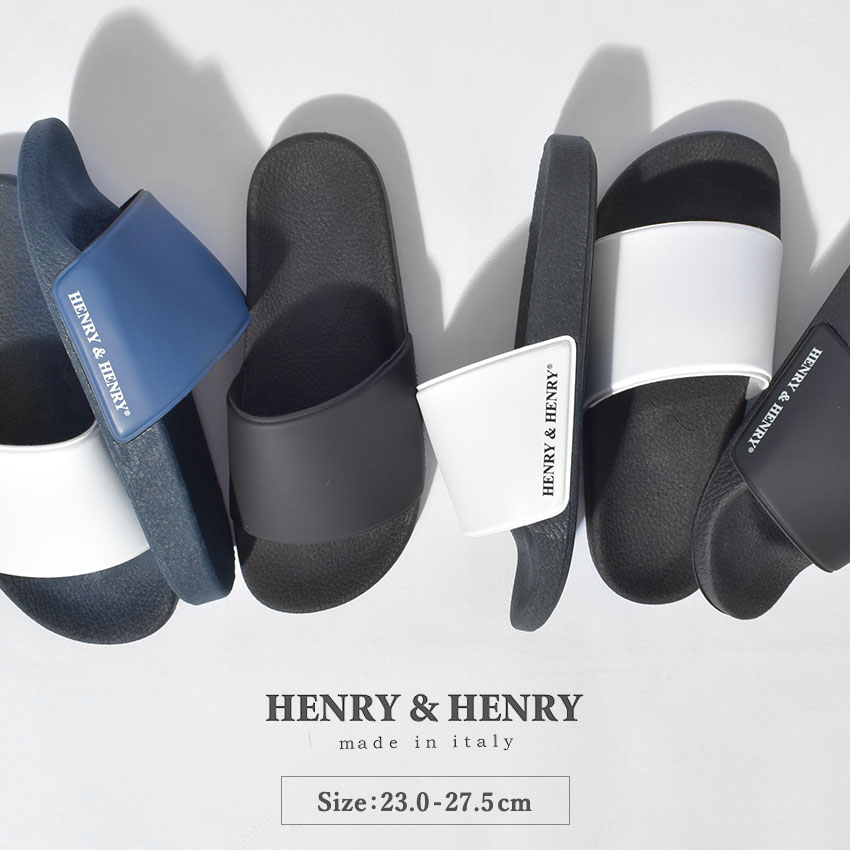 クーポン配布☆ヘンリーヘンリー サンダル HENRY＆HENRY ラバー 180 メンズ レディース ぺたんこ つっかけ ビーチサンダル スリッパ 室内履き 外履き 海 プール おしゃれ シンプル シック カジュアル ブランド 軽い 歩きやすい 履きやすい