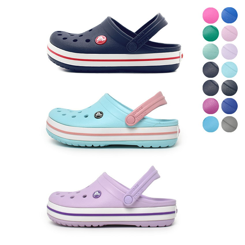 《限定クーポンで2,910円》クロックス キッズ レディース サンダル 男の子 女の子 ジュニア 子供 crocs クロックバンド シューズ 楽ちん レディース 軽量 靴 パステル 淡いカラー ビビッド かわいい 履きやすい 人気 ブラック 黒 ピンク 青 ブルー 204537 CROCBAND KIDS