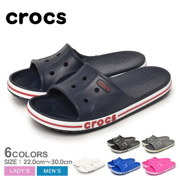 クロックス サンダル メンズ レディース CROCS バヤバンド スライド シューズ スリッパ ブランド シンプル カジュアル スポーティ オフィス リラックス 靴 会社 軽量 室内履き 室内シューズ 人気 ブラック 黒 ホワイト 白 ネイビー 紺