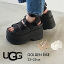 アグ サンダル レディース UGG ゴールデンライズ 靴 シューズ 厚底サンダル プラットフォームサンダル ブランド 無地 カジュアル シンプル 面ファスナー ...