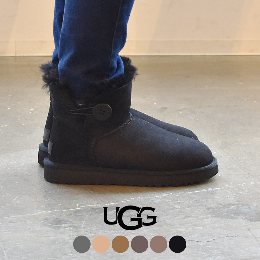 《3日間限定SALE開催中》アグ ブーツ UGG ムートンブーツ レディース 撥水 ミニ ベイリーボタン II ミニ丈 ショート 冬 保温 あったか 防寒 靴 かわいい プレゼント おしゃれ 歩きやすい ブランド 定番