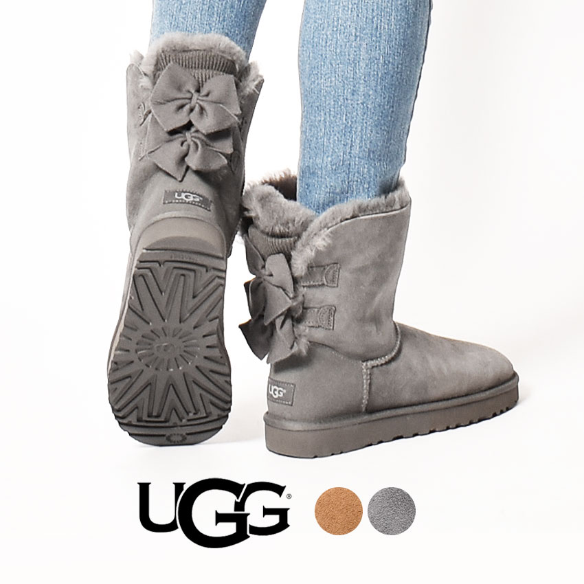 【1月1~3日☆エントリーでポイント最大100％バック】アグ ブーツ UGG ベイリー ボウ ショートラッフル UGG AUSTRALIA BAILEY BOW SHORT RUFFLE 1095794 レディース 人気 可愛い オシャレ 新作 あったか 防水 ムートンブーツのサムネイル