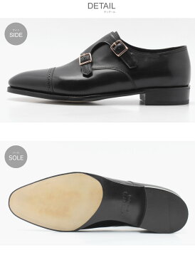 JOHN LOBB ジョンロブ ドレスシューズ ブラック フィリップ 2 ダブル バックル PHILIP II DOUBLE BUCKLE 725200L 1R メンズ ブランド フォーマル カジュアル ビジネス ベルト オフィス スーツ レザー 紳士靴 革 革靴 黒