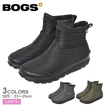 限定クーポン配布☆ボグス スノーブーツ レディース BOGS スノーデイ 2 ショート シューズ スノーシューズ ウィンターブーツ ブーツ カジュアル シンプル ボア 靴 防水 保温 防寒 雨 雪 ブラック 黒 グレー カーキ 72696 SNOWDAY II SHORT