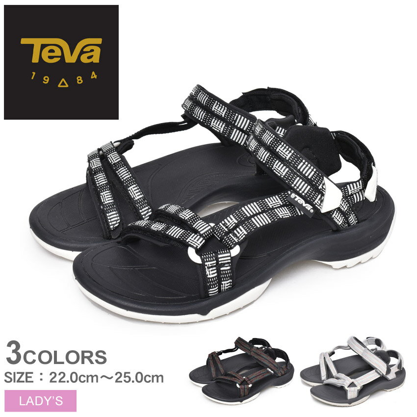 限定クーポン配布☆テバ サンダル レディース TEVA TERRA FI LITE スポーツサンダル ビーチサンダル アウトドア スポサン キャンプ レジャー トラベル ビーサン 野外 フェス ストラップ スポーツ 黒 靴 1001474 テラファイライト