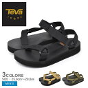 《今だけ！店内全品ポイントUP》テバ サンダル メンズ TEVA ミッド ユニバーサル テヴァ アウトドア ストラップ ビーチサンダル 軽量 スポサン スポーツサンダル レジャー フェス カジュアル シンプル 厚底 ブランド 人気 ブラック 黒 カーキ ブラウン 1117150 MID