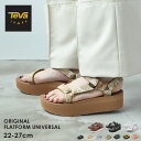 テバ サンダル レディース TEVA フラットフォーム ユニバーサル 厚底 黒 白 ベージュ ピンク スポサン 人気 定番 スポーツサンダル ビーチサンダル ア...