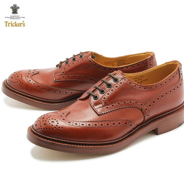 限定クーポン配布☆トリッカーズ ドレスシューズ TRICKERS バートン マロンアンティーク ダブルレザーソール TRICKER’S 5633 COUNTRY BOURTON 紳士靴 革靴 メンズ ビジネスシューズ ブラウン 茶色 ウィングチップ 高級 イギリス ブランド Ssale