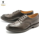 《今だけ！全品ポイントアップ中》トリッカーズ バートン ドレスシューズ カントリーブーツ TRICKERS 紳士靴 5633 9 COUNTRY BOURTON ウィングチップ 革靴 短靴 ビジネスシューズ フォーマル ダークブラウン ダイナイトソール レザー ブランド イギリス 黒 ブラック 本革