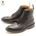 《クーポンで51,580円》トリッカーズ ストウ カントリーブーツ ブーツ ウィングチップ TRICKERS BROGUE BOOTS STOW レザー 革靴 紳士靴 メンズ おしゃれ ダブルレザーソール エスプレッソバーニッシュ TRICKER’S 5634 5 イギリス 高級 ブランド 黒 ブラック