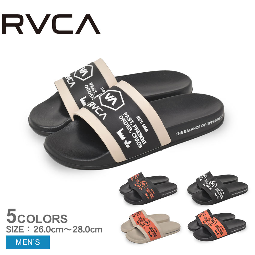 楽天VIA TORINO インポートブランドルーカ サンダル メンズ RVCA チェインメイルシャワースライド シューズ シャワーサンダル シャワサン ブランド スポーツサンダル スポサン コンフォート シンプル スポーツ スポーティ アウトドア レジャー 靴 軽量 海 川 定番