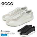 エコー スニーカー メンズ ECCO SOFT ZERO 靴 シューズ レザースニーカー 通勤 通学 ローカット おしゃれ ブランド 紐靴 レースアップ レザー 本革 シンプル スポーティ ブラック 黒 ホワイト 白 537754