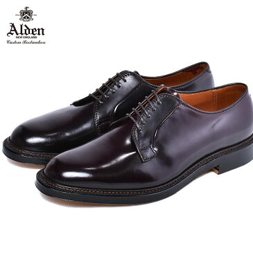 クーポンで1,500円OFF☆オールデン コードバン ALDEN 紳士靴 本革 レザー バーガンディー プレーントゥ ブルッチャー オックスフォード 老舗 ブランド ビジネスシューズ 通勤 おしゃれ PLAIN TOE BLUCHER OXFORD 990 8 メンズ