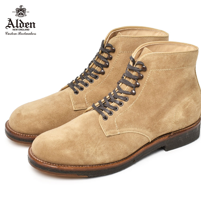 《3日間限定SALE開催中》オールデン ブーツ メンズ ALDEN SUEDE MIELE 靴 シューズ スエード おしゃれ 人気 定番 トラディショナル カジュアル キレカジ 靴 紳士靴 レザー 高級 ベージュ 46050H