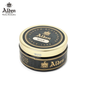 オールデン シューズケア用品 メンズ ALDEN FINE PASTE WAX 定番 コードバン おしゃれ 革靴 紳士靴 お手入れ シューケア ワックス ペースト 撥水 はっ水 保革 ブラック 黒 SC0320