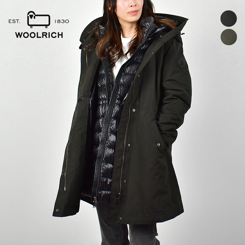 ウールリッチ ダウンジャケット レディース WOOLRICH ロング ミリタリー 3イン1 ダウン 