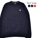 ポール・スミス 《今だけ！全品ポイントアップ中》ポールスミス 長袖ニット メンズ PAUL SMITH L/S プルオーバー クルー ウエア トップス ニット クルーネック ブランド カジュアル シンプル ワンポイント 無地 おしゃれ 人気 ジブラ ゼブラ しまうま オレンジ ネイビー 紺 ブラック 黒