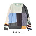 ポール・スミス 《今だけ！店内全品ポイントUP》ポール スミス 長袖ニット メンズ PAUL SMITH COLOR SWEATER ウエア トップス ニット セーター クルーネック ブランド カジュアル おしゃれ 人気 ストレッチ 中厚手 リブ編み 起毛感 保温性 マルチカラー M1R-273Y-L02085