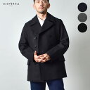 《全品ポイントアップ中》グローバーオール コート メンズ GLOVERALL チャーチル ピーコート メンズ ブラック 黒 グレー CHURCHILL PEACOAT MC7690 アウター 長袖 上着 羽織 クラシカル トラッド クラシック 紳士 大人 おしゃれ ウェア ブランド カジュアル 防寒 保温性