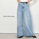 《今だけ！店内全品ポイントUP》カルバンクラインジーンズ パンツ レディース CALVIN KLEIN JEANS LOW RISE LOOSE JEANS デニムパンツ ジーパン ウェア パンツ ボトムス ブランド ルーズ ローライズ カジュアル ポケット ワイド フレア ブルー 青 J20J220188