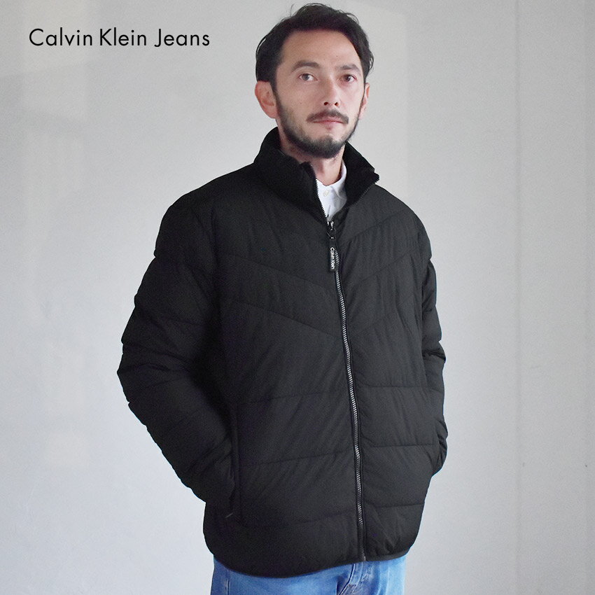 カルバン・クライン 《今だけ！店内全品ポイントUP》カルバンクライン 中綿ジャケット メンズ CALVIN KLEIN コート パファー ストレッチ ジャケット 秋 冬 S M L トップス アウター 長袖 ジャケット 上着 ジップアップ 防寒 カジュアル シンプル ブラック CM255612 COAT PUFFER STRETCH JKT