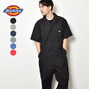 ディッキーズ つなぎ 半袖 DICKIES ショートスリーブ カバーオール SHORT SLEEVE COVERALL 33999 メンズ パンツ 長ズボン ウェア トップス ボトムス 作業服 作業着 ブランド ストリート アメカジ シンプル カジュアル ゆったり おしゃれ