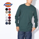 【限定クーポン配布】ディッキーズ ロンT メンズ DICKIES 長袖 tシャツ トップス 無地 スポーツ 長袖Tシャツ 人気 おしゃれ ロゴ ポケット シンプル 黒 白 グレー 赤 WL450 ヘビーウェイトロングスリーブTシャツ